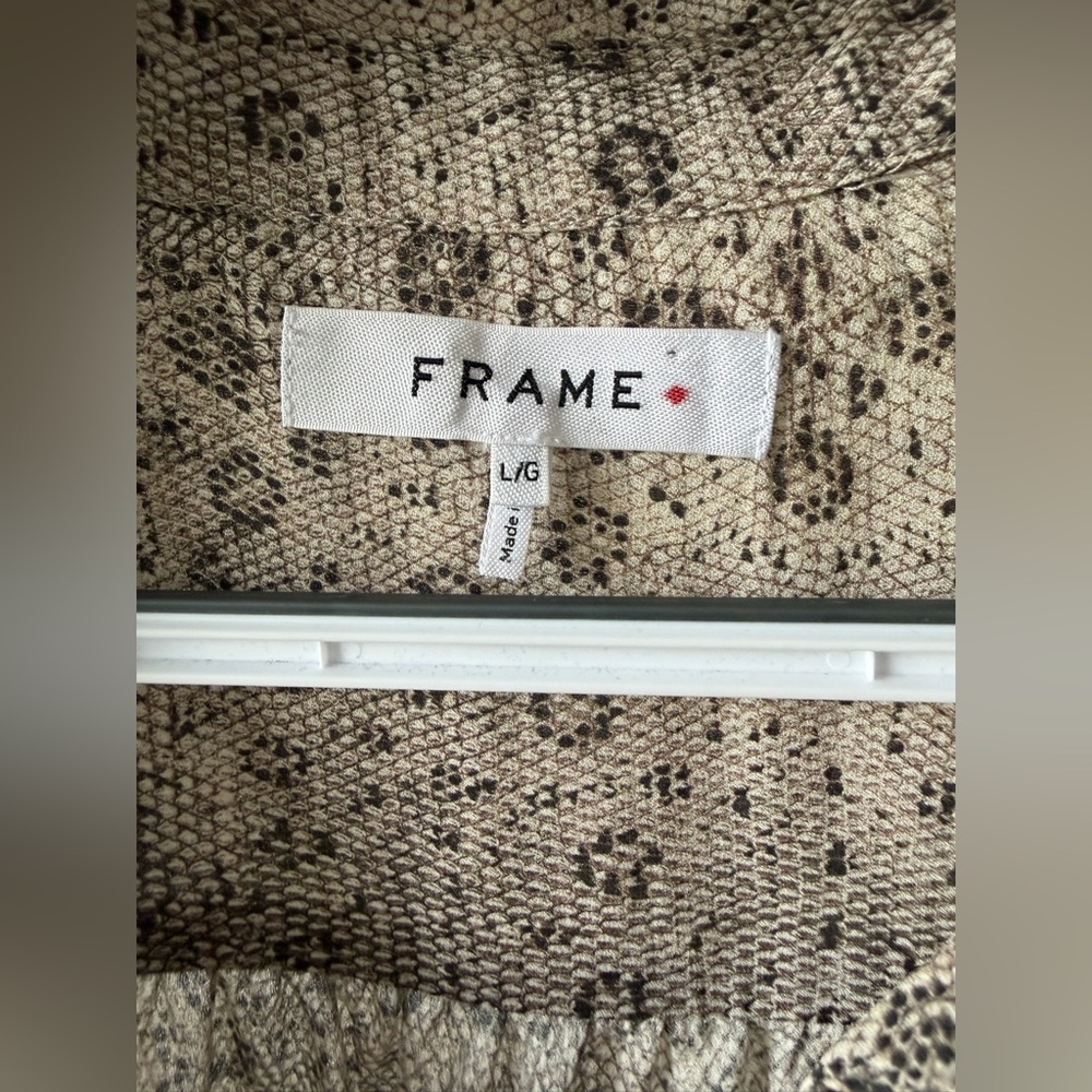 Frame Beige Patterned Blouse - Picture 9 of 13